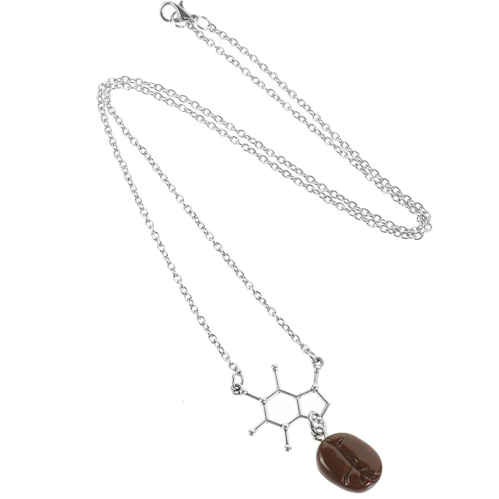 القهوة عاشق قلادة قلادة سبائك الراتنج ضوء القهوة الفول المجوهرات قلادة للنساء العصرية الأزياء هدية سحر #2