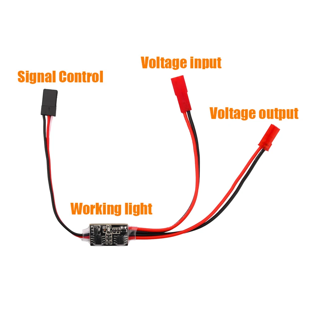 2-20A High Current Remote Control Electronic Switch 3-30V Aerial Model Plant Protection RC Drone Water Pump PWM Signal Control