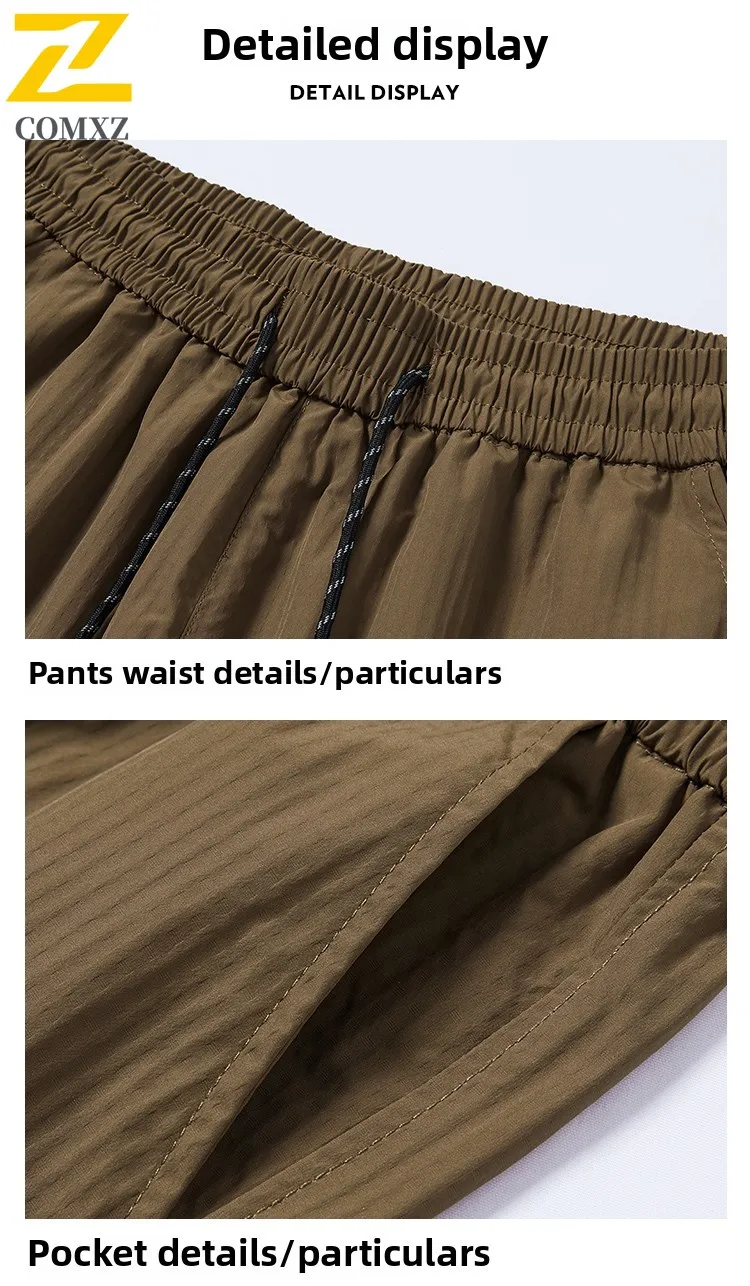 Men's Casual Pants High Quality Summer New Fashionable Versatile Workwear Wide Leg Pants Loose Outdoor Camping Hiking Men Pants