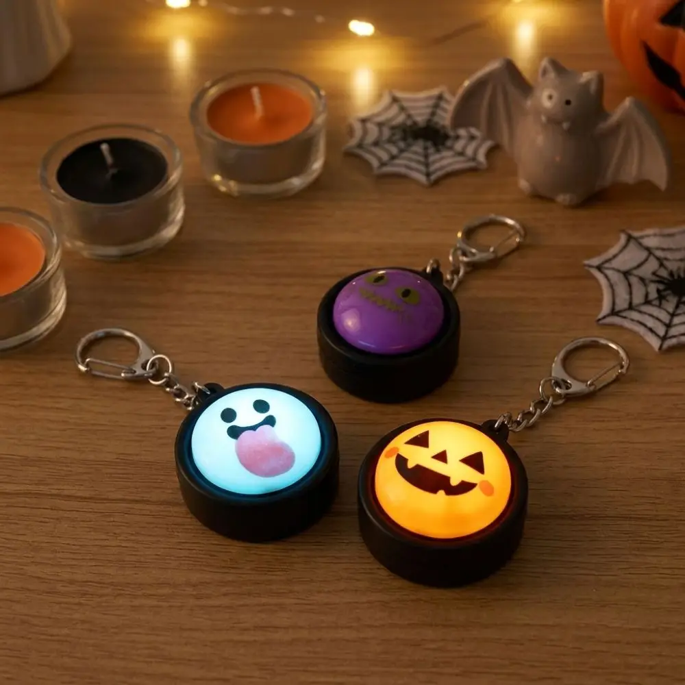 3D Printed Halloween Steamer Fidget Keychain Removable Lid Click Sound Mini Press Fidget Button Plastic Funny