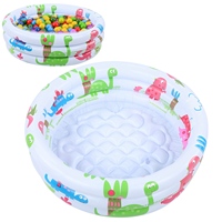 Portable Inflatable Swimming Pool Round Lovely Cartoon Waterproof Children Dinosaur Pool Little Pump Pool PVC Training for Kids