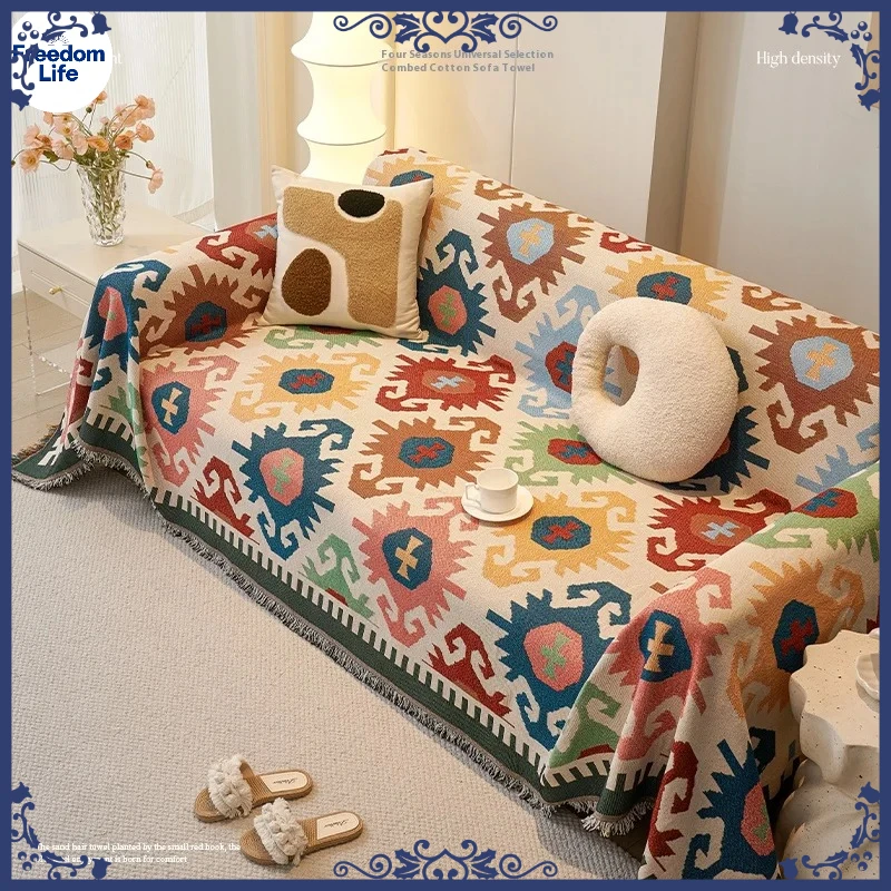 Cat Proof Sofa Covers Reversible Geometric Non Slip Couch Slipcover Stretchable 3 5 Seater Sofa Protector for Living Room Chairs