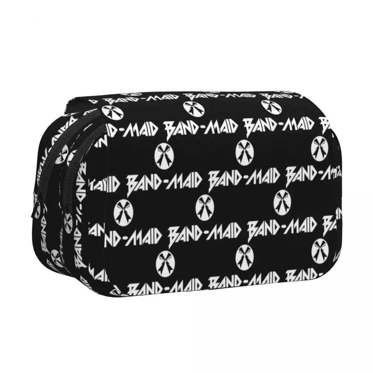 Band Maid Japan Metal Rock Pencil Cases Pencil Pouch Hard Shell Leather Big Capacity Pen Box Pencil Bag for Studen School