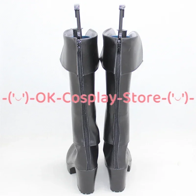 [Customized Size] Bungo Stray Dogs Fyodor Dostoevsky Cosplay Shoes Anime Roleplay Costume Prop Halloween Party Boots PU Leather