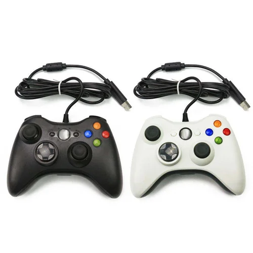 Mando con cable USB para XBOX 360 con Motor de vibración, mando de juego para PC, mando para consola, Joypad