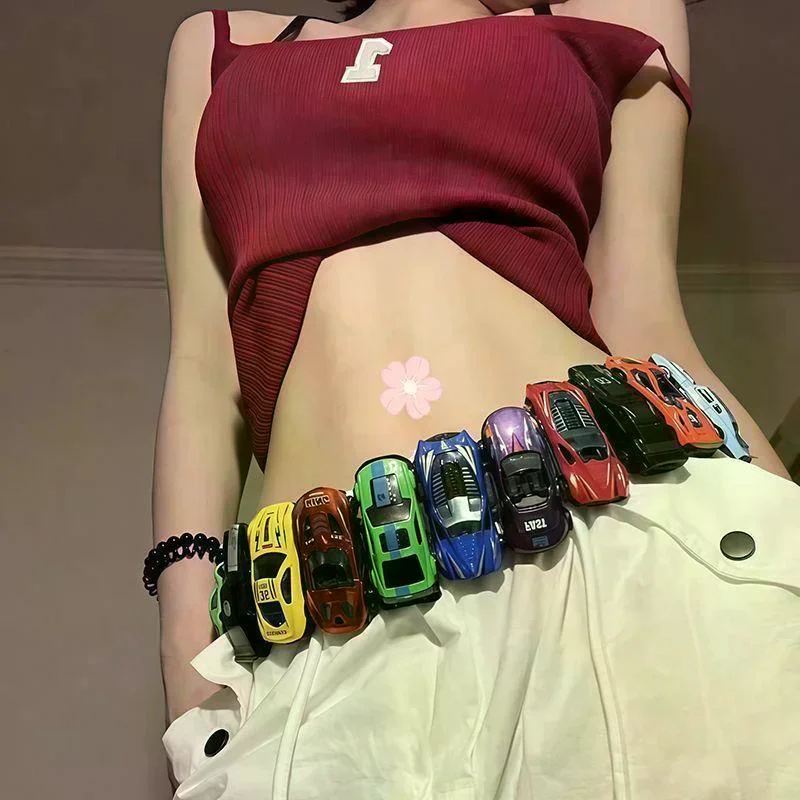 Racing Belt Car Dopamine Belt Y2k Japanese Korean Celebrity Spicy Girl Decoration Colorful Playful Belt Fun Car Belt For Women