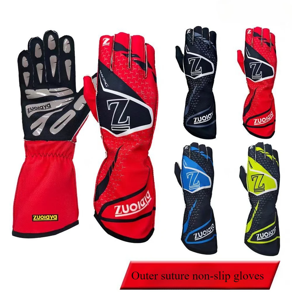 

Kart Off-road Vehicle Racing Long Gloves Outer Seam Non-slip Light Thin Silicone Wear-resistant Gloves Motocross Gloves