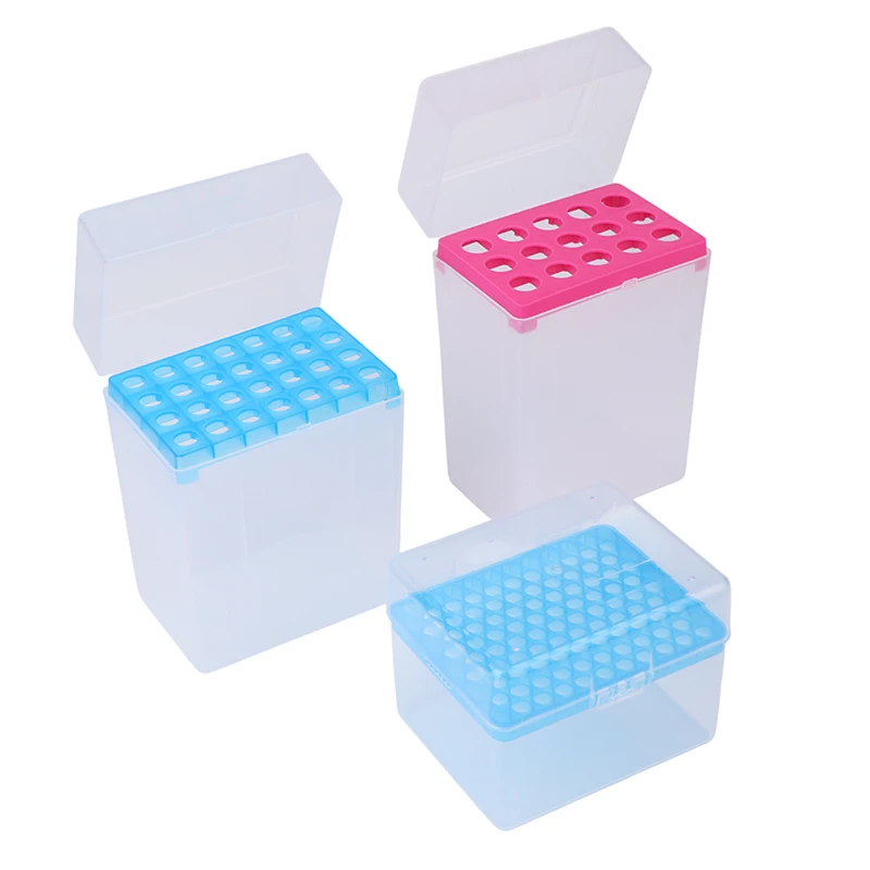 Compact and Lightweight Laboratory Plastic Pipettor Tip Box- Sizes 10ul/200ul/1ml/5ml/10ml for Pipette Experiments