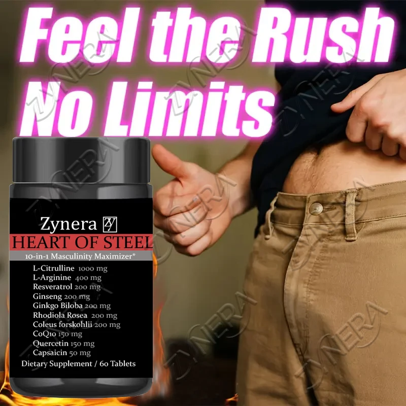 Male Supplement With L-Arginine L-Citrulline，Endurance and Erect Pills, Men Healthy Enhancing Long Lasting