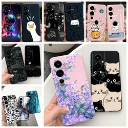 For Tecno Pova 4 Pro Pova 5 Pova2 Pova3 Phone Case 2023 new Fashion Cat Luxury Painting Ultra Soft Para For Pova4 Pova5 2 3 Etui