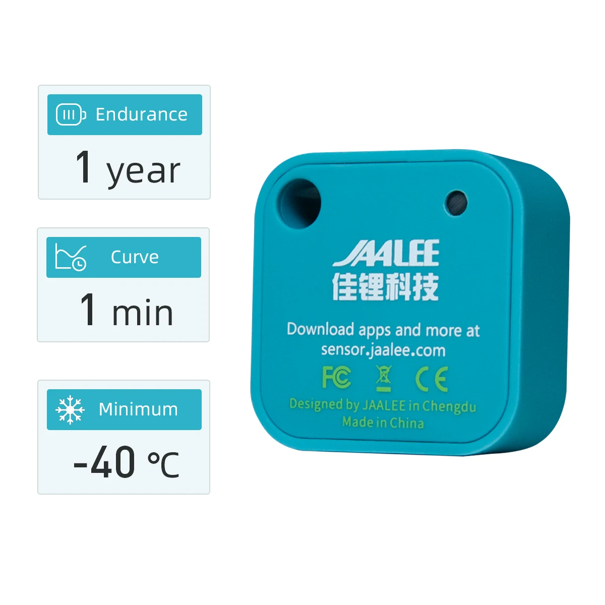 jaalee JHT Temperature/Humidity/Dewpoint/VPD Sensor Thermometer/Hygrometer Logger Export Monitor Refrigerator Freezer Fridge