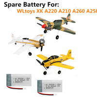 WLtoys XK A220 Glider RC Drone Battery 3.7V 400mAh  For   A210 / A260 / A250  Plane Spare Parts