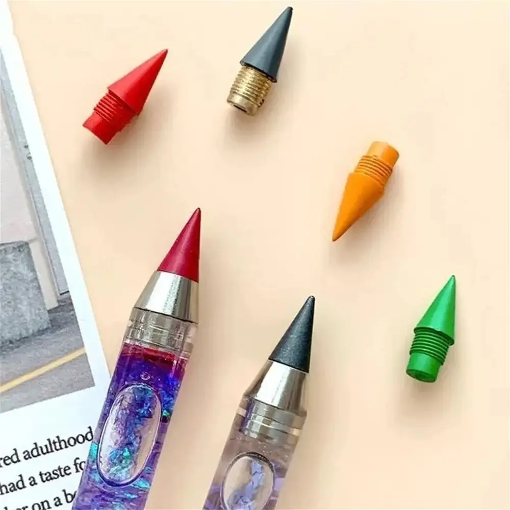 

School Supplies No Ink Unlimited Writing Pencil Technology Art Sketch Wind Flow Sand Pen Black Colorful Eternal Pen Stationery