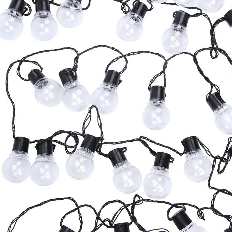 2.5 متر 10 لمبات LED جارلاند الجنية سلسلة أضواء الأبيض الزفاف عيد الميلاد الديكور في الهواء الطلق لقضاء عطلة حفلة شارع مخيم ديكور