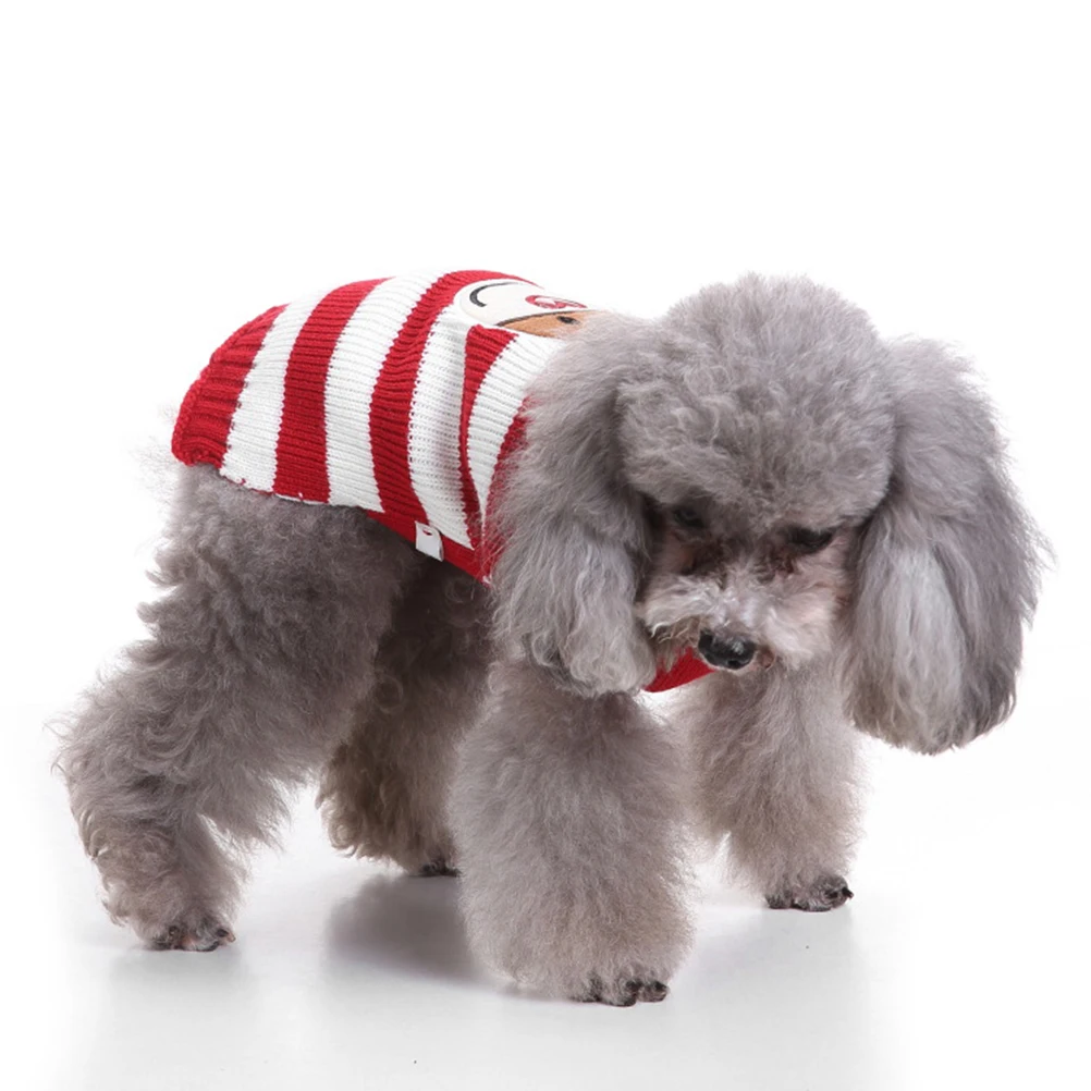 

Pet Dog Sweater Sweaters for Dogs Jackets Holiday Small Winter Clothes Outfits Puppy Christmas