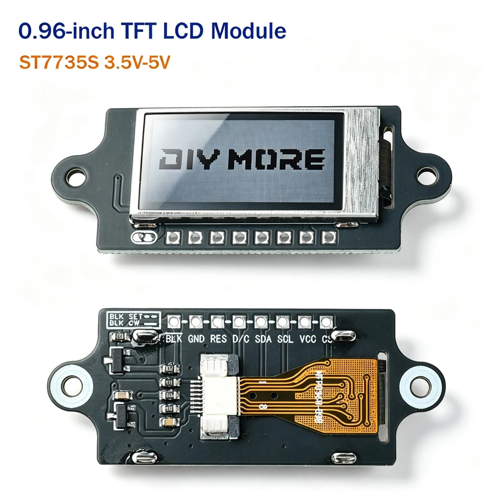 0.96 Inch TFT LCD Display Module 80x160 Resolution ST7735S Color Screen For Industrial Control Wearable Devices Home Appliances