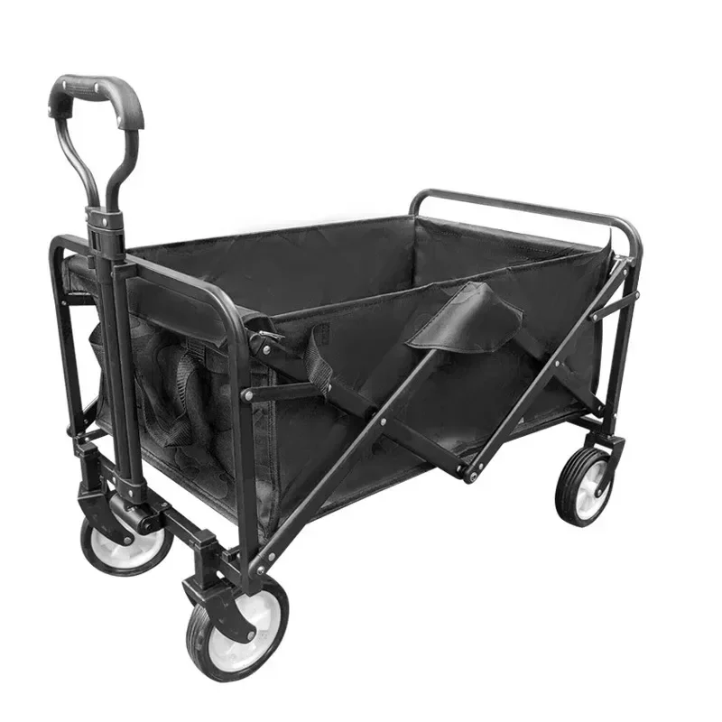 Multifunctional Outdoor Four-wheeled Cart for Elderly Assistance Small Pulling Cart Light Handcart