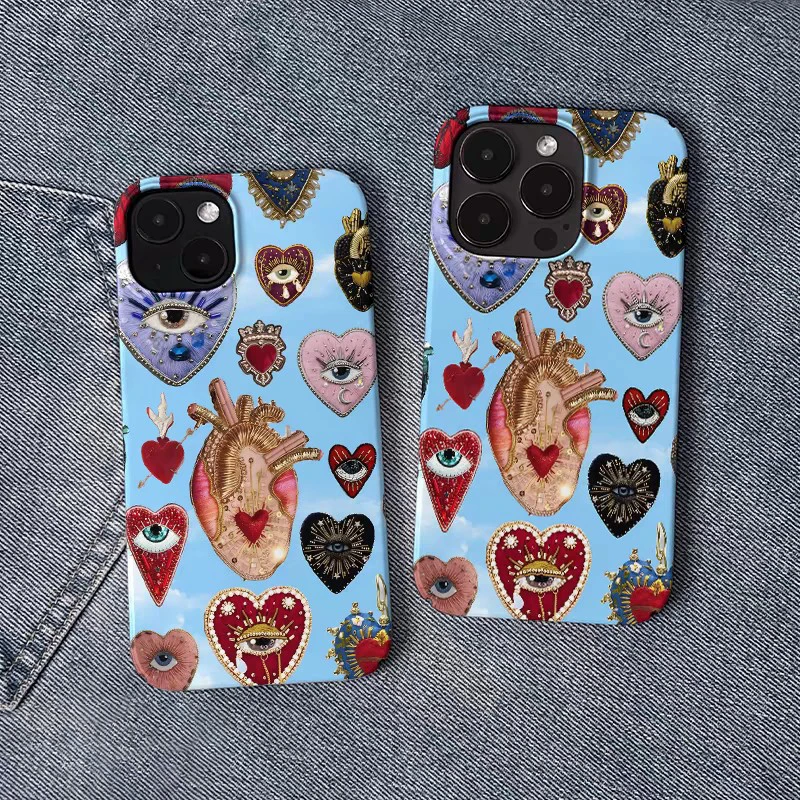 Funny Turkish evil eye Phone Case for iPhone 16 15 14 13 12 11 Pro Max XS XR XSMax 6 7 8 Plus Glossy HD Hard PC Cover