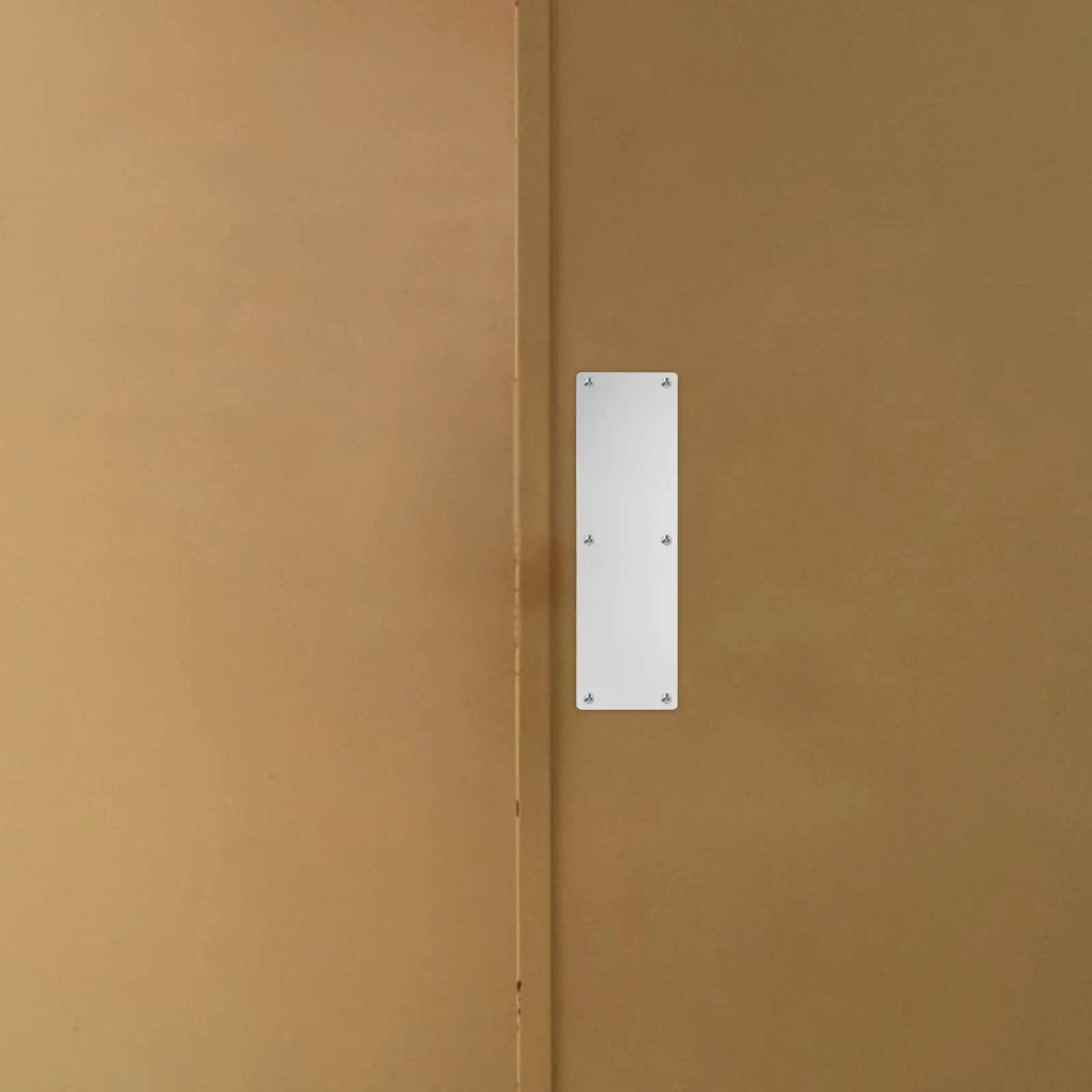 

Stainless Steel Push Replacement Durable Metal Finger Plate Easy Install Warehouse Fire Door Handle Kick Plate Barn Door