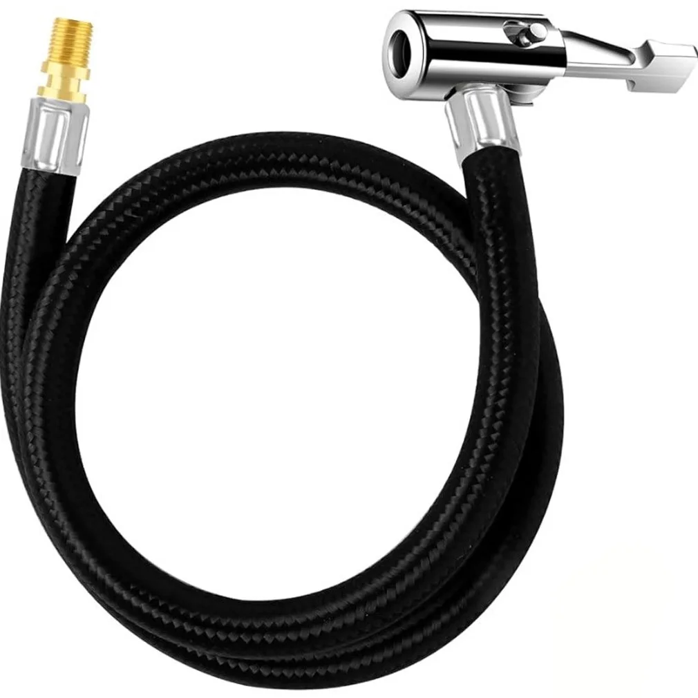 

Накачиватель автомобильных шин для велосипеда, мотоцикла, шланг, надувной воздушный насос, удлинительная трубка, адаптер, поворотное соединение для шин, фиксирующий воздушный патрон