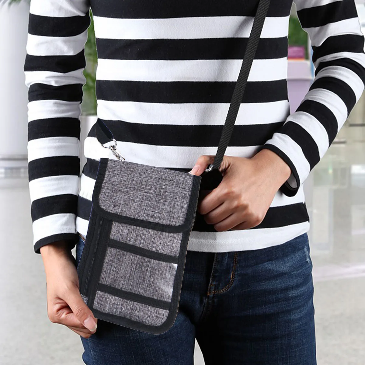 

Waterproof Passport Holder Portable Wallet Travel Neck Pouch for Multifunction Bag