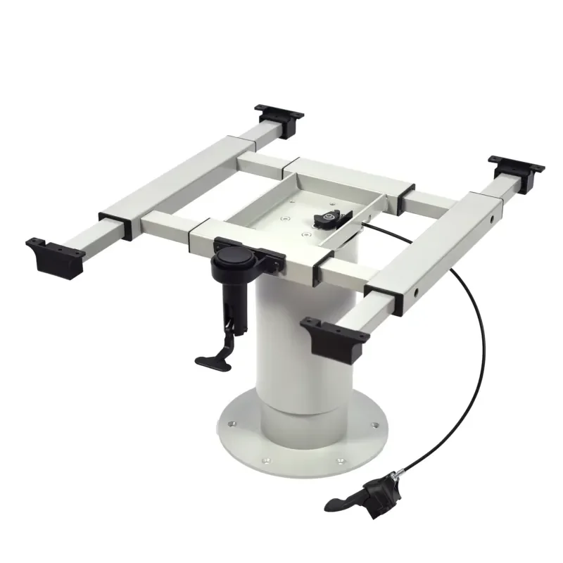 Used for Wareda Caravan Adjustable Aluminum Pneumatic Lift Table Base Bracket Legs Black Grey 355-730mm for RV