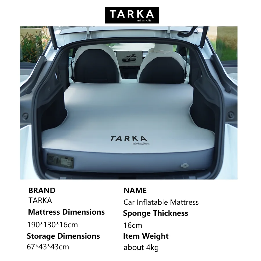 Tesla Model Y  Car Mattress Zero Formaldehyde Rest Stop Companion SUV Camping Portable Air Pump