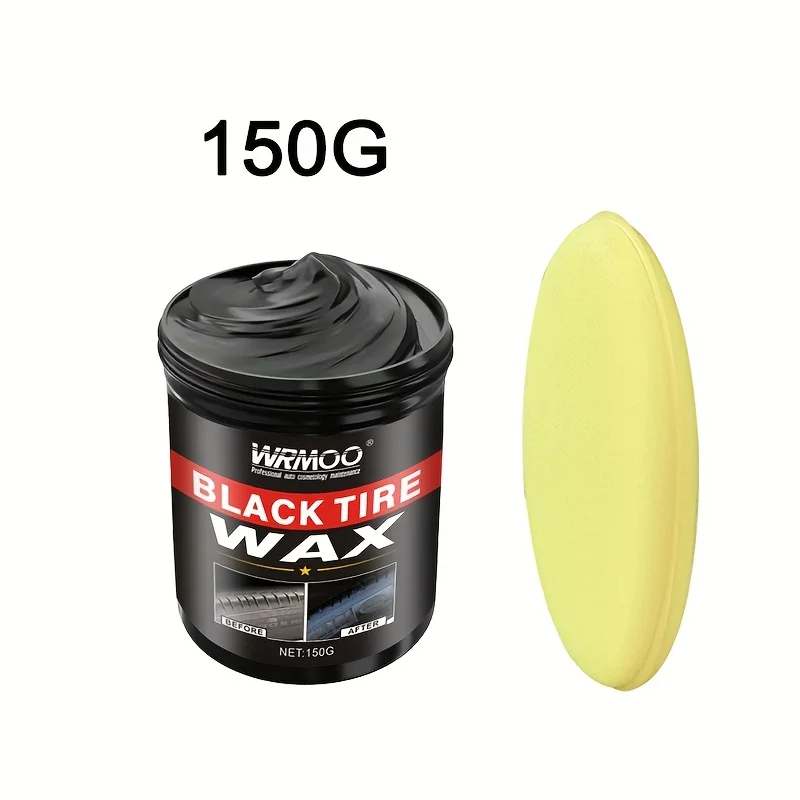 شمع إطارات السيارة الأسود للإطارات - أداة تبييض الأسود للعناية بعجلات السيارات، ومنع الكراك المضاد للشيخوخة، واستعادة البلاستيك
