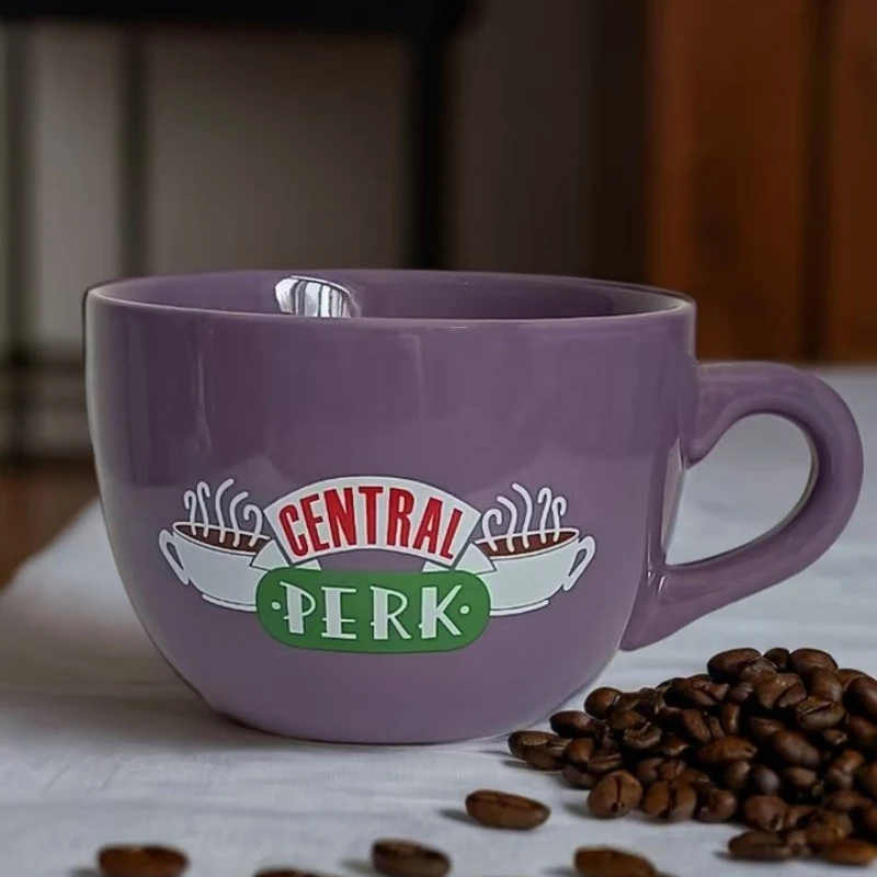 Friends TV Show Series Central Perk Ceramic Coffee Tea Cup 650ml Friends Central Perk Cappuccino Mug