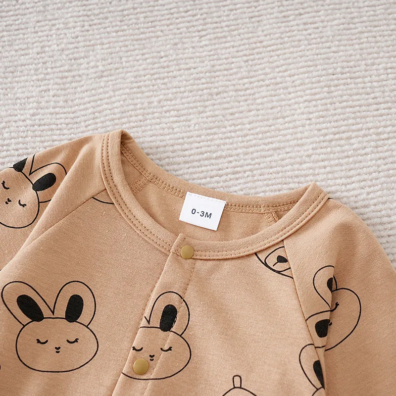 Baby Boys Girls Outfit Infant Cartoon Bear Clothes Toddler Onesie Costume Romper Jumpsuit 0-18 Months Long Sleeve Newborn Trendy