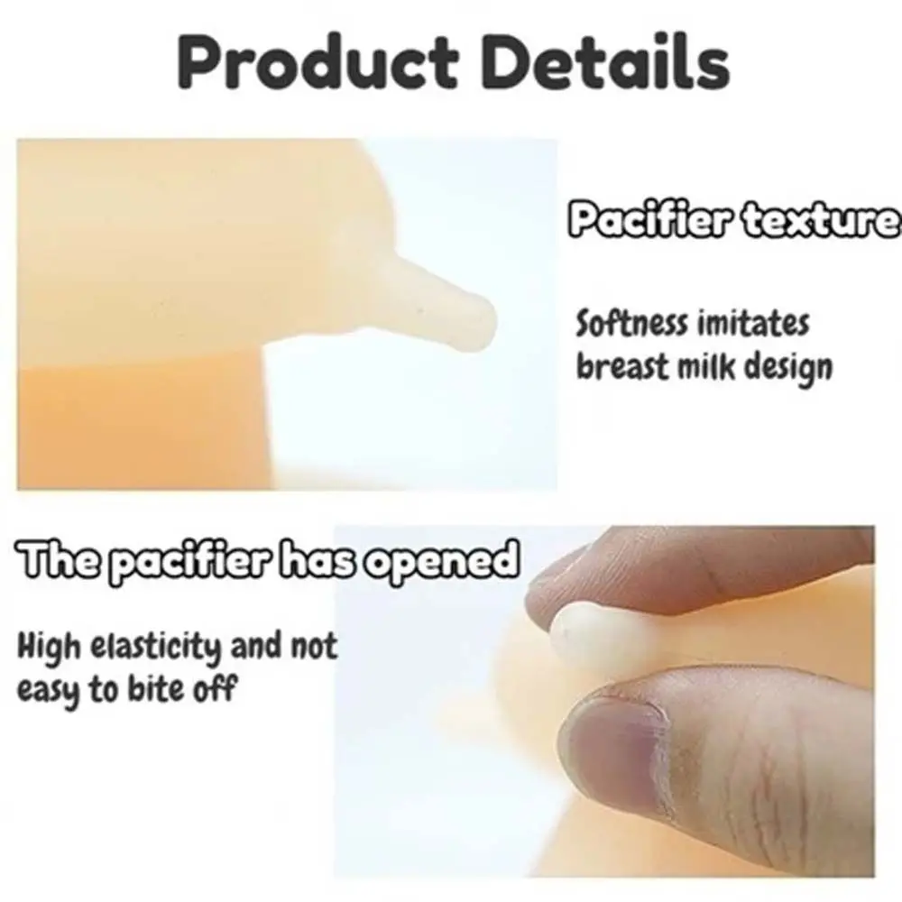 

Cat Food Dispenser Kitten Nipple Feeder Pet Food Storage Nipple Suction Cup Base Puppy Milk Feeder Bionic Nipple 230ml Pet Bowl