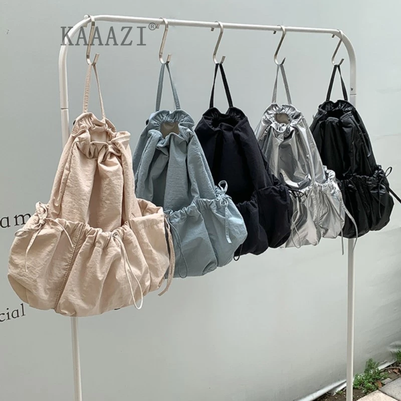 Designer Casual Women Backpack Versatile New 2024 Shoulder Bags Work Large Capacity Luxury Handbags Drawstring High Quality