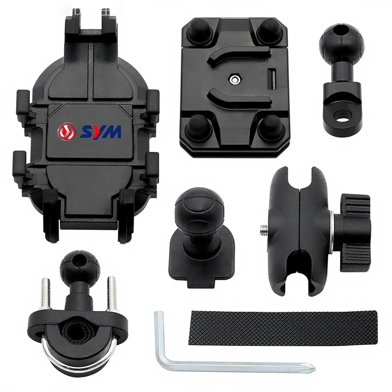 حامل هاتف 360 °   تدوير ركوب الدراجات النارية دعامة حامل عدم الانزلاق ل SYM Joymax Z Maxsym Cruisym GTS300 GTS 300 300i #3