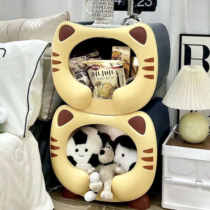 Kids bedside table boys girls creative cute cartoon cabinet bedside toy storage cabinet storage box for bedside room