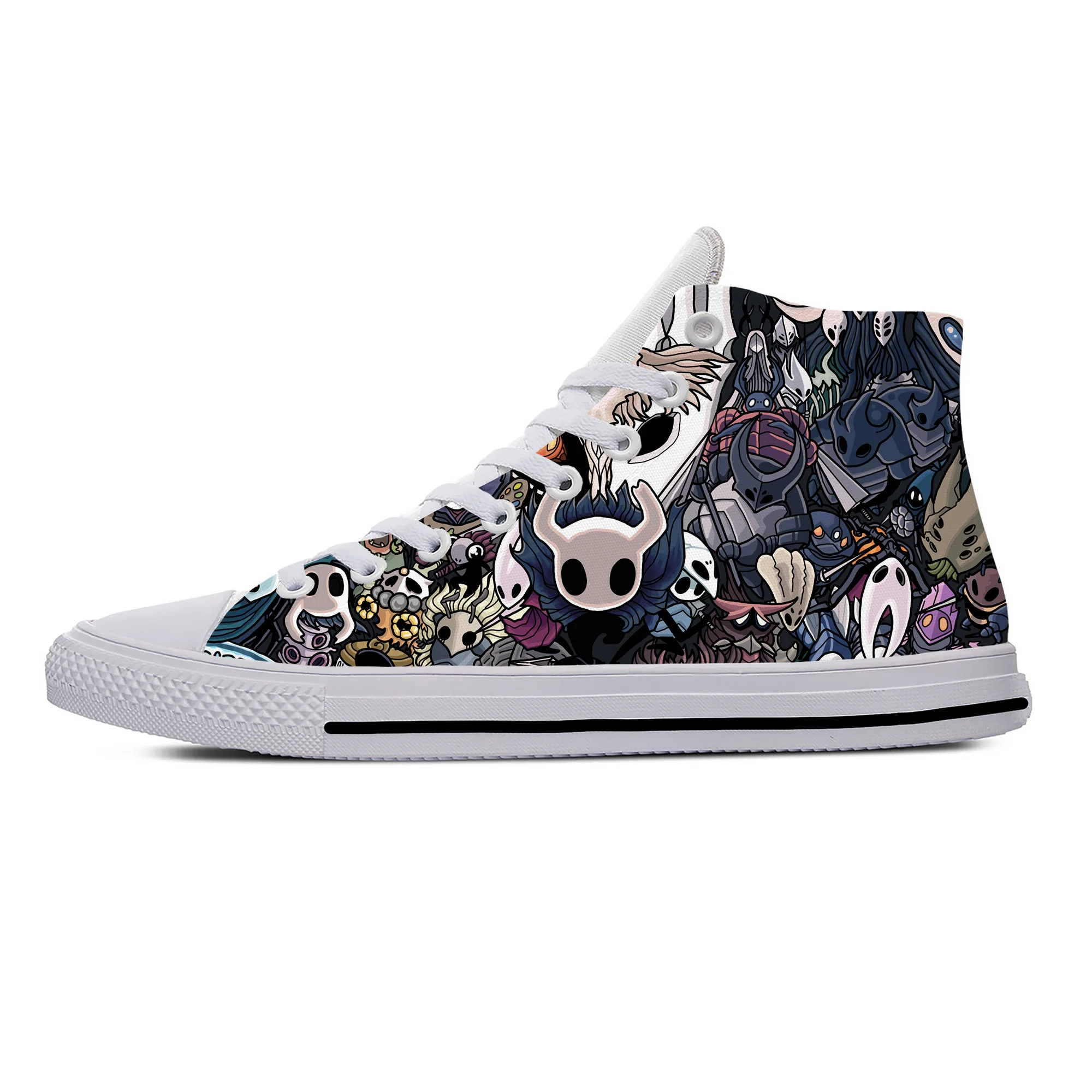 Summer Anime Cartoon Game Ghost Hollow Knight Cool Casual Shoes Breathable Men Women Sneakers High Top Lightweight Board Shoes