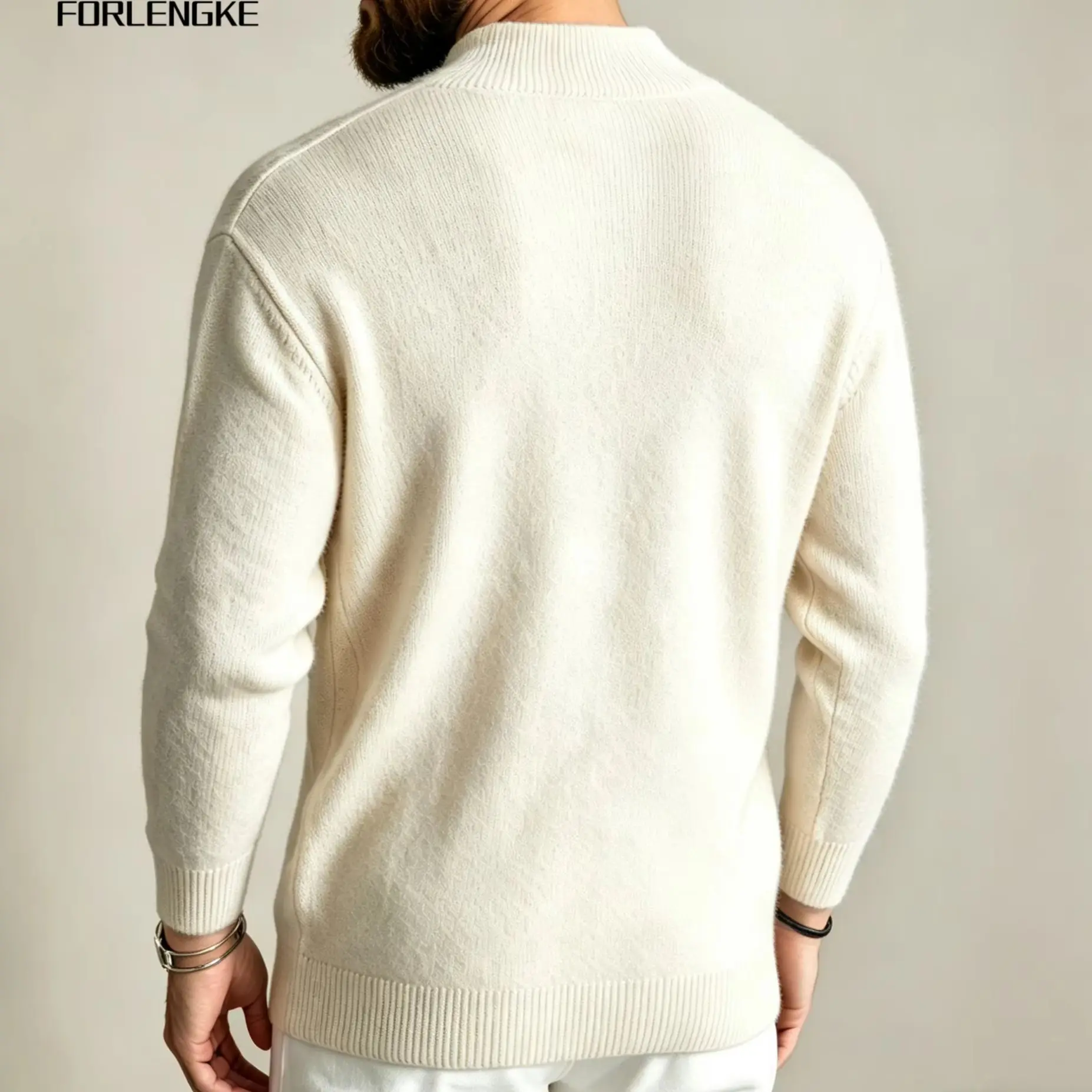 FORLENGKE Men Shawl Collar Cable Knit Sweater Vintage Twist Textured Pullover Solid Color Long Sleeve Casual Warm Knit Jumper Au