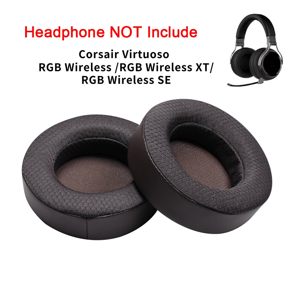 코르세어 버츄오소 RGB 무선 / RGB 무선 XT / RGB 무선 SE 헤드밴드 이어패드 교체용 이어패드 및 헤드밴드 쿠션