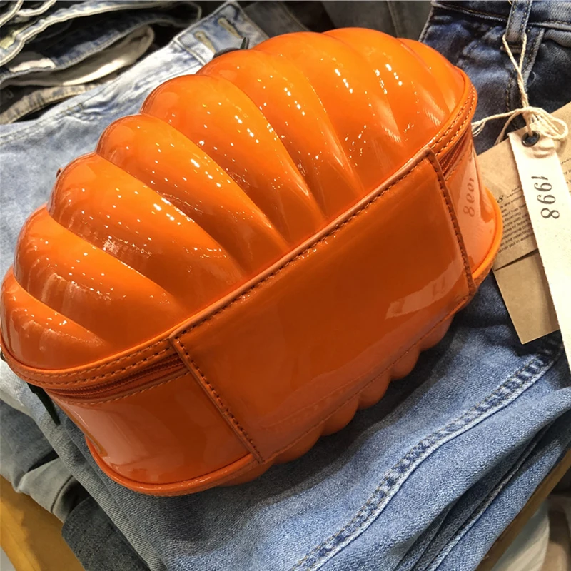 2022 Fashion New Women Bag Portable Messenger Bag PU Women Bags Pumpkin Shape Creative Handbags