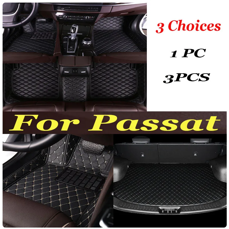 

Car Floor Mats For Passat 2019 2018 2017 2016 2015 2014 2013 2012 Auto Interior Styling Waterproof Carpets For VW vw