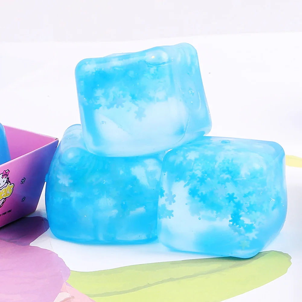 Ice Cube Squeeze Toy Creative Mini Anxiety Relief Toy Versatile Ice Cube Stress Balls for Adults Stress Relief