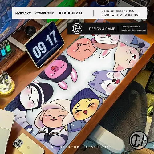 Alfombrilla de ratón grande para juegos k-kpop Stray k-kids s-skzoos, alfombrilla de escritorio para gabinete de PC, decoración de escritorio, accesorios de oficina