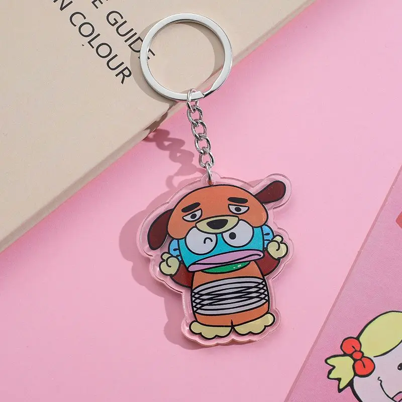 Acrylic Cartoon Anime Pendant Keychains Holder Car Key Chain Key Ring Phone Bag Hanging Jewelry Gifts Accessories HANGYODON