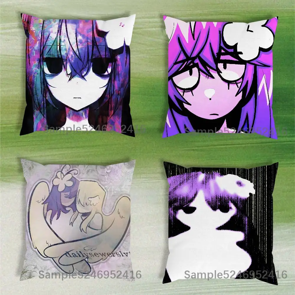 

S-Sewerslvt Draining Love Story Pillow Case Cover Square Sofa With For Pattern Comfortable Cushion suitable Of Room