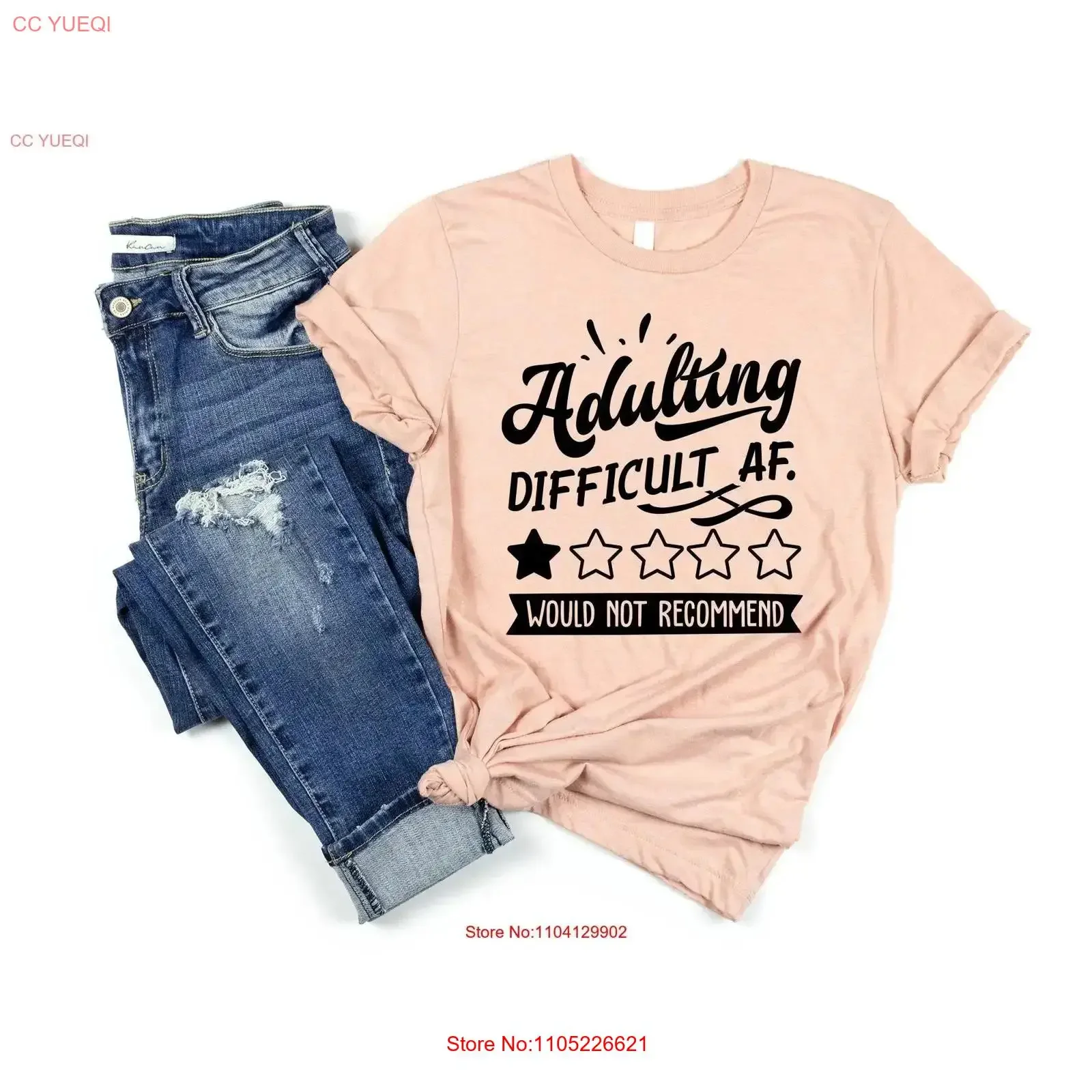 adulting wou dnt recommend shirt funny T girls sassy girl gift for her being an adult vintage Washed fashion Stylish Versatile