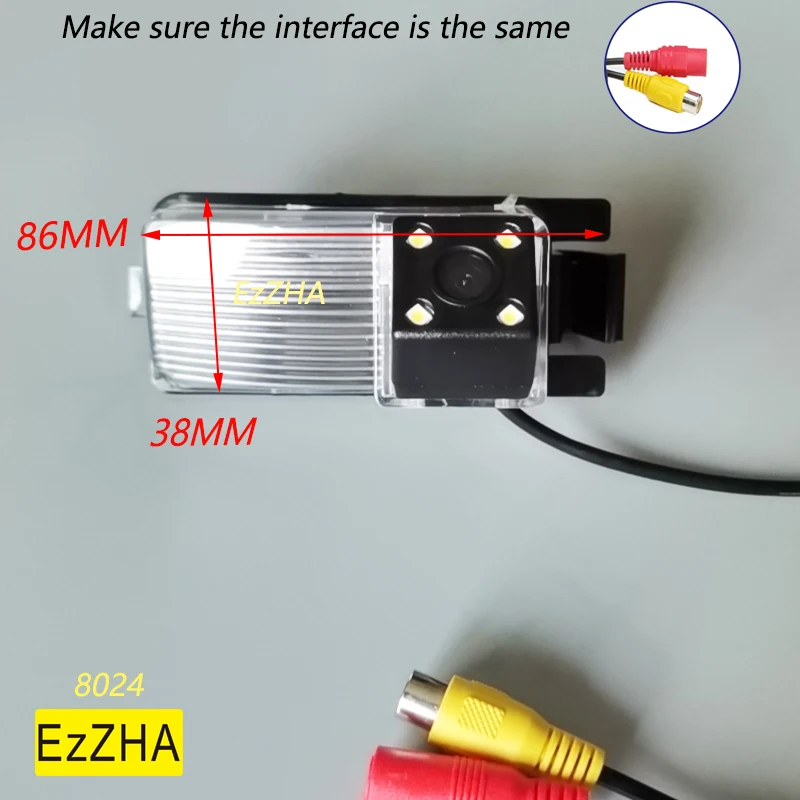 EzZHA HD Wireless Car CCD Rear Camera  4 8 12 led  Night For Nissan Geniss Tiida Livina GF-R 350Z 370Z Sentra Cube Versa Parking