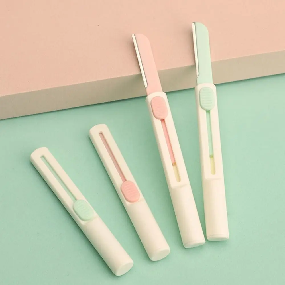 New Retractable Eyebrow Razor Eyebrow Trimmer Women Eye Brow Shaver Blades for Cosmetic Beauty Makeup Tools Face Razor