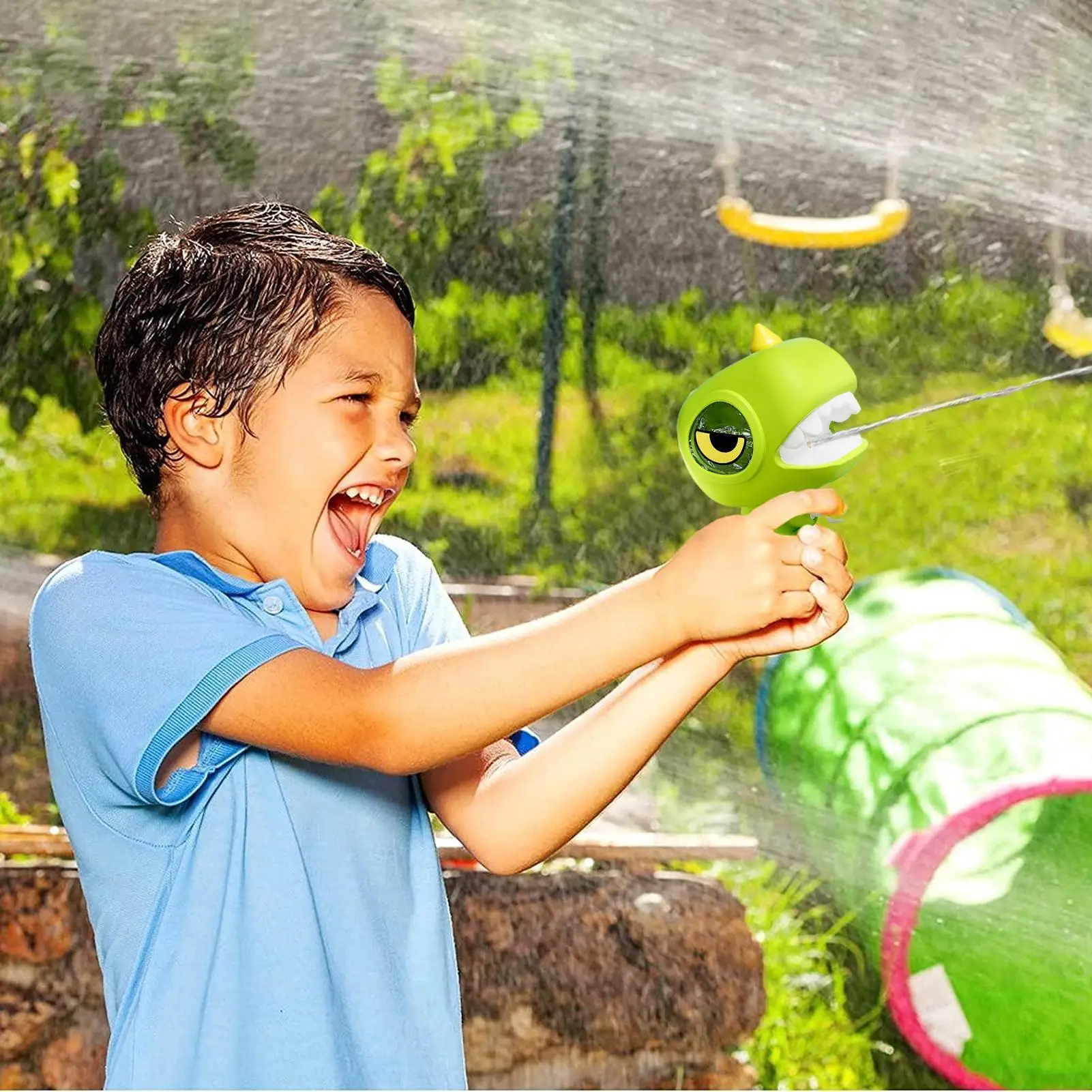 Water Soaker Toy Pool Water Soaker Toy Cartoon Squirter Press Control Long-Range Spraying Equipment For Hot Days Swimming Pool