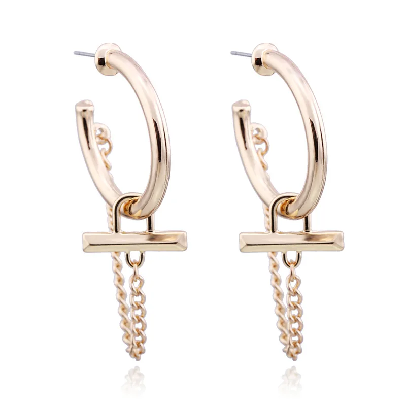 AliExpress Amazon cross-border e-commerce hot sale Europe and the United States hot alloy circle earrings stud earrings wholesal