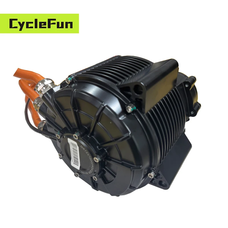 QS165 60H 10KW V3 PMSM Mid Drive Motor with 1:2.37 Gearbox Sprocket Hall Version Electric Motor For Off Road Moped - view 3