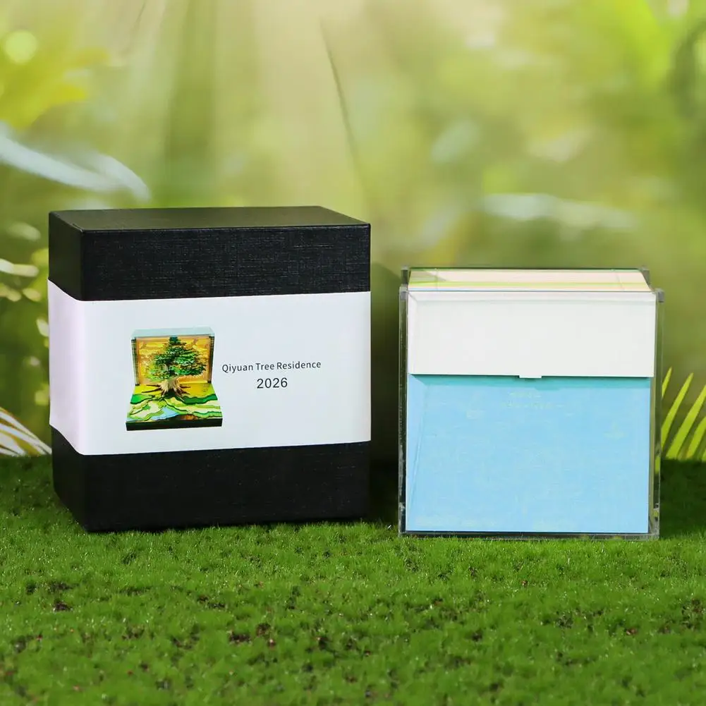 2026 الإبداعية شجرة ماجيك شجرة التقويم ملصق مع ضوء ثلاثية الأبعاد باليد تقويم المسيل للدموع بعيدا المفكرة لتقوم بها بنفسك الهدايا الحرفية